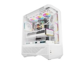 DarkFlash DY460 számítógépház (fehér) + 4 ARGB ventilátorok (DY460 WHITE + 4 FANS)